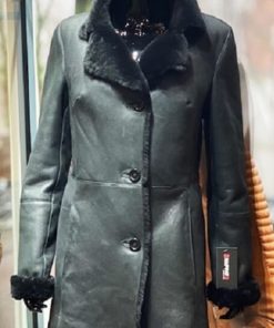 3k zwart lammy coat dames