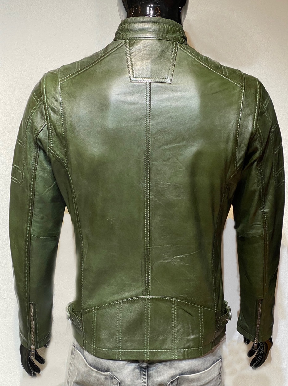 Leren jas groen 9903 heren Nappato Leather Nijmegen