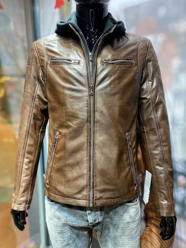 Leren jas heren bruin/9980 - Nappato Leather