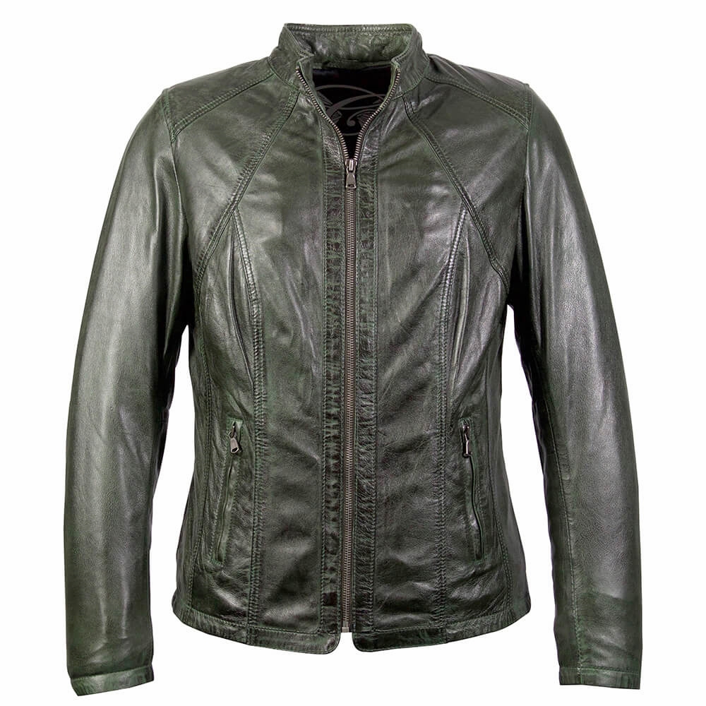 Dames grote leren 998 groen - Nappato Leather