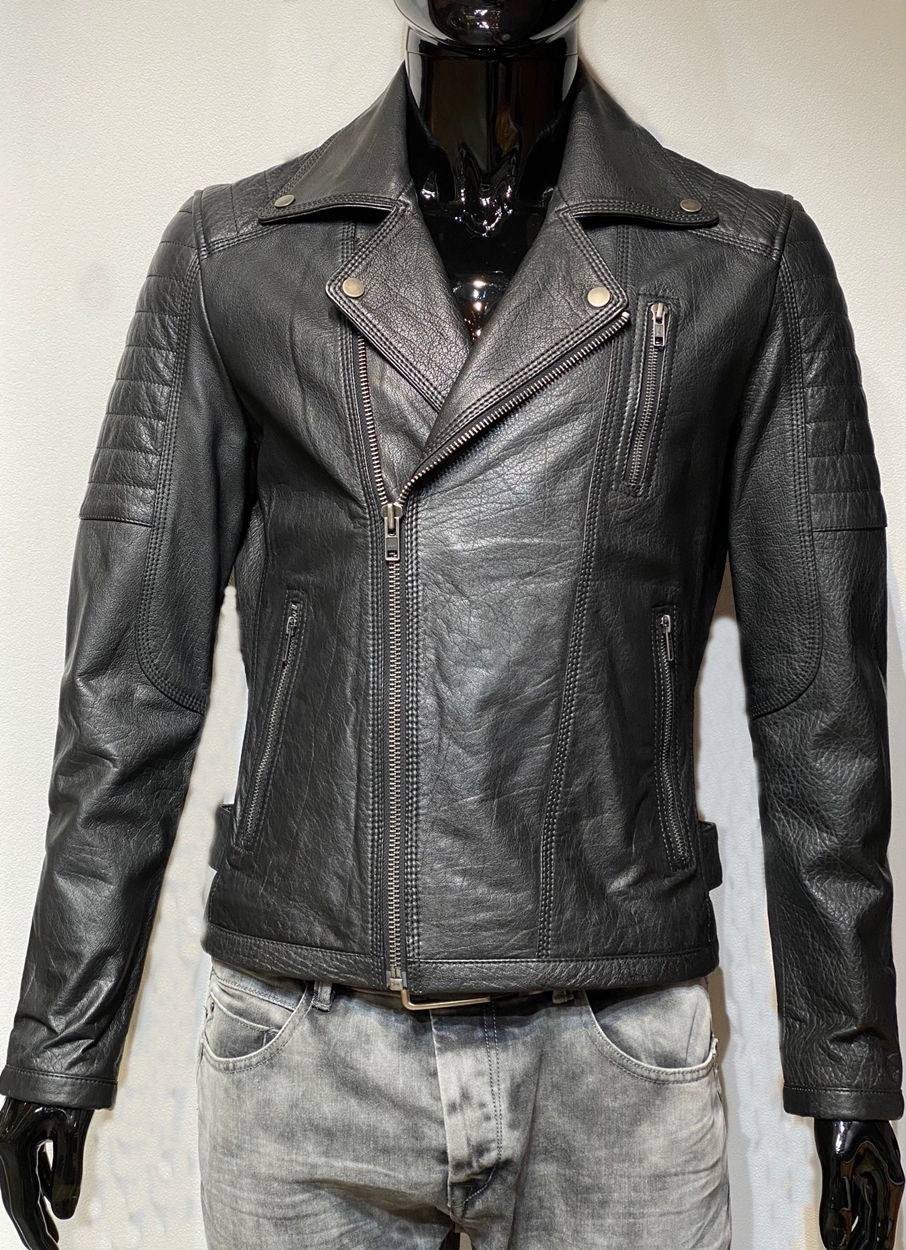 jas G/Perfecto zwart - Nappato Leather Nijmegen
