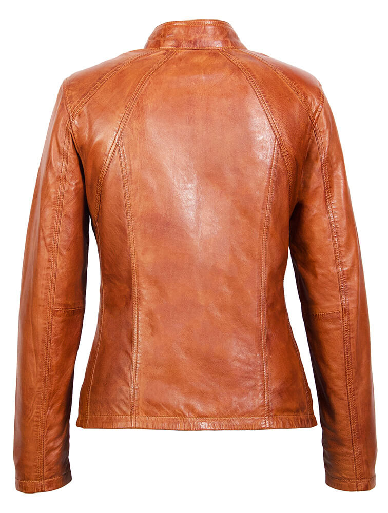 vos afdeling Medicinaal Grote maat jas dames 998 bruin - Nappato Leather