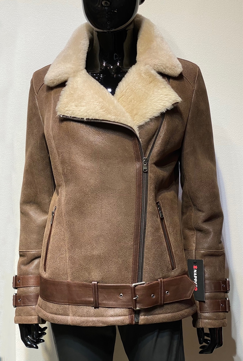 Prematuur professioneel leerling Lammy coat dames - Nappato Leather