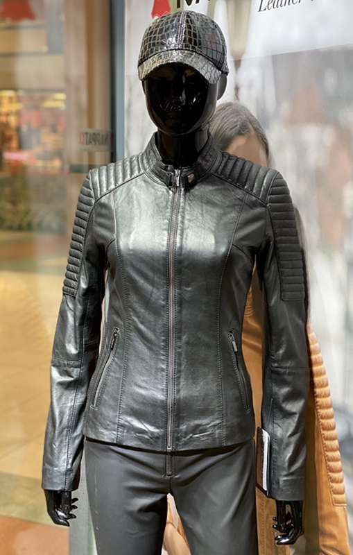 Verslijten Afleiden protest Leren jas Lady biker zwart - Nappato Leather