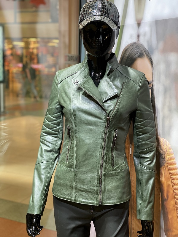 antiek Reizende handelaar Ontmoedigd zijn Leren jas dames groen/T1 - Nappato Leather Nijmegen