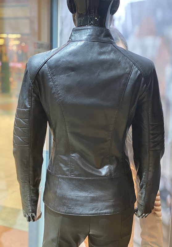 Kelder replica venijn Leren jas dames zwart/T1 - Nappato Leather Nijmegen