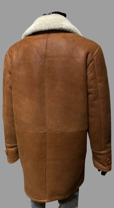Lammy coat Trenchcoat cognac - Nappato Leather